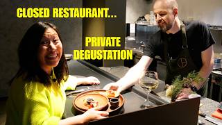 I had a private degustation at one of Melbourne's top restaurants. No menu, just me and the chef.