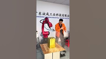 Program-free spraying robot.#industrial #welding #robot #spraying #stamping #machine