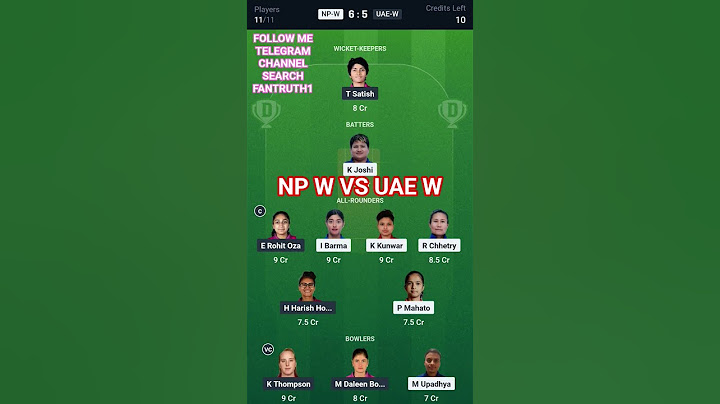 DREAM TEAM PREDICTION NP-W VS UAE-W |NEPAL WOMEN VS UNITE ARBI WOMEN DREAM11 PREDICTION #fantasyteam