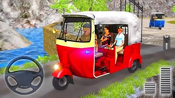 Tuk Tuk Rickshaw Tourist Drive - Offroad Auto Street Taxi - Android GamePlay