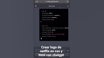 #chatgpt #netflix #logo #inteligenciaartificial #tecnologia #html #css #web