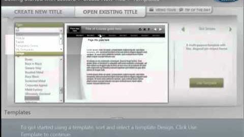 Picking a Lectora Background Template