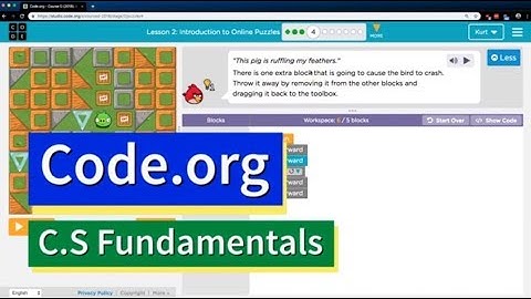 Introduction to Online Puzzles Lesson 2.4 Course D Code.org Tutorial