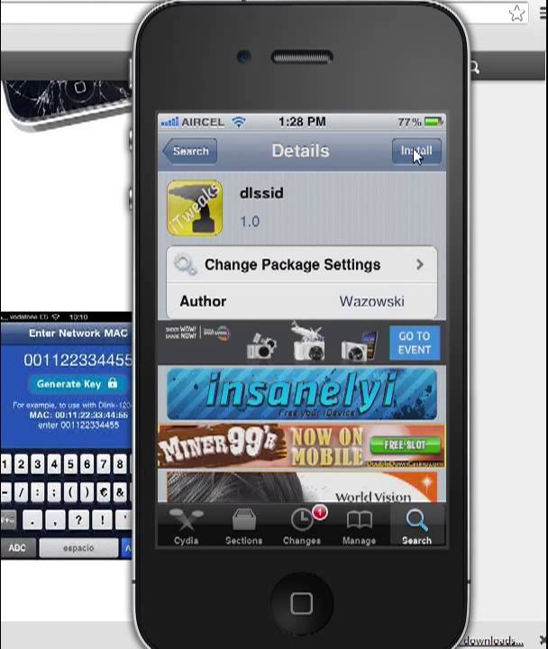 dlssid 1.0: how to hack wifi passwords of Dlink routers on iPhone/iPod/iPad using apps - YouTube