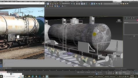 3DsMax Tutorials, Learn Texturing a Tank Wagon in Railways from Scratch in 3Dsmax.( Part 9)