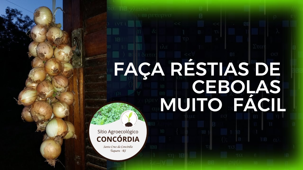Como Fazer Réstia de Cebolas