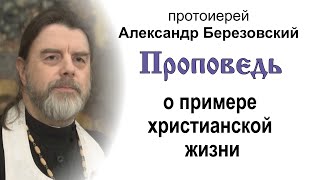 Проповедь о примере христианской жизни (2024.01.26). Протоиерей Александр Березовский