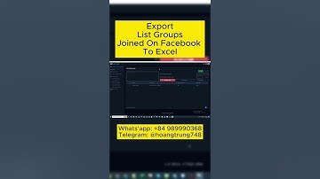 Export List Groups Joined On Facebook To Excel #exportexcel #listgroupfacebook #groupjoinonfacebook