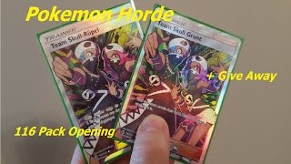 Pokemon TCG Horde - 116 Pack Opening - plus Give Away Part 1