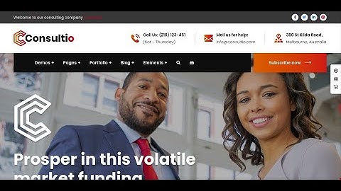 Consultio - Consulting Corporate WordPress Theme | Finance and Agency Theme