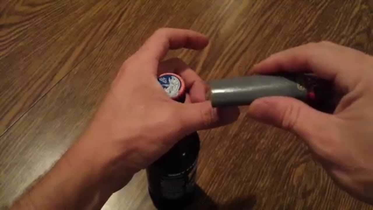 LifeHack Open A Bottle With A Lighter - YouTube