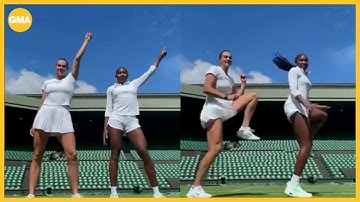 Coco Gauff and Aryna Sabalenka dance away their differences