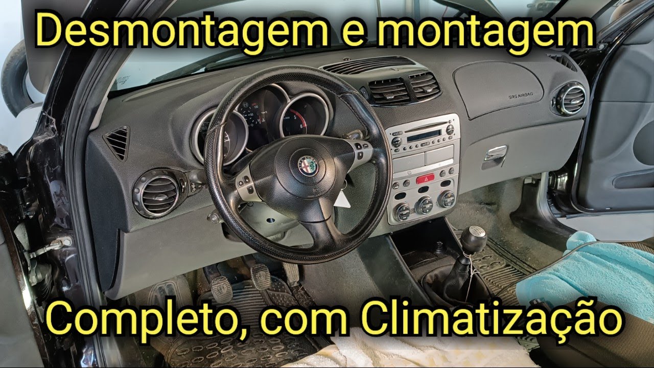 Como remover e Montar Tablier Alfa Romeo 147, GT e 156  Solução Ar Condicionado