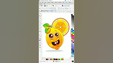 Animated Character | Funny Cartoon Making in Coreldraw | Corel me Cartoon Kaise banaye #shorts