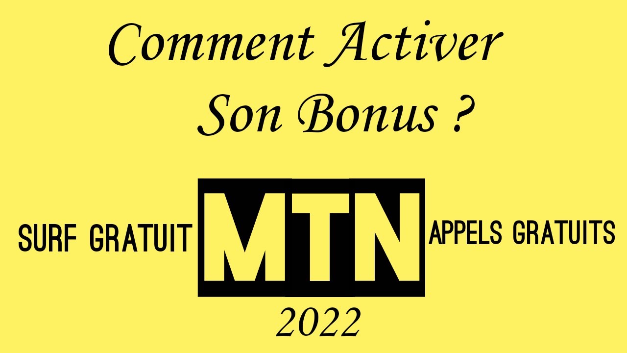 Comment Activer 1Go Bonus a MTN ? - YouTube