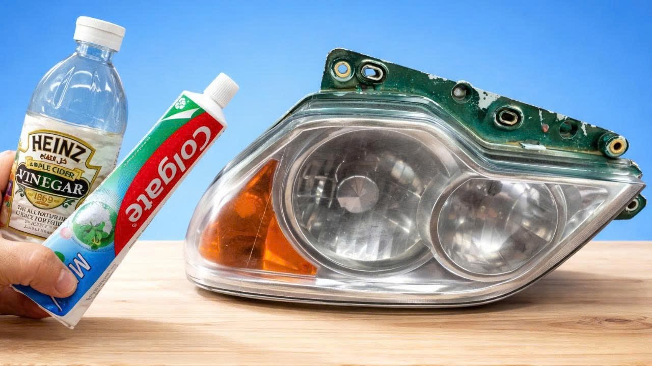 🚗 Примените этот трюк, чтобы запотевшие фары за 5 минут стали кристально чистыми.
