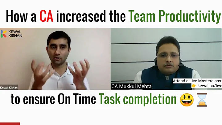 A CA increased his team productivity by delegating & tracking the tasks using systems | Kewal Kishan