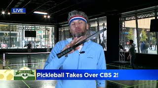 Pickleball takes over CBS 2: Brad Edwards vs. Miles Maner