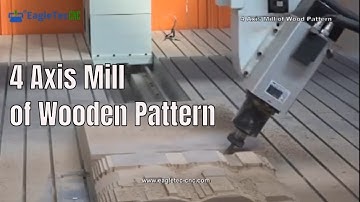 CNC Milling of Wooden Pattern on Foam Router Pattern Making Machine