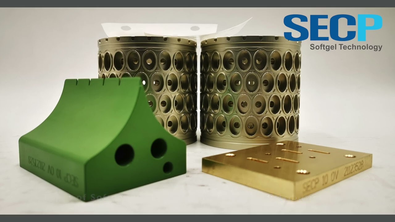 Softgel die roll tooling triple double bead blasting veggie, max pocket, SS/brass/PTFE plate SECP