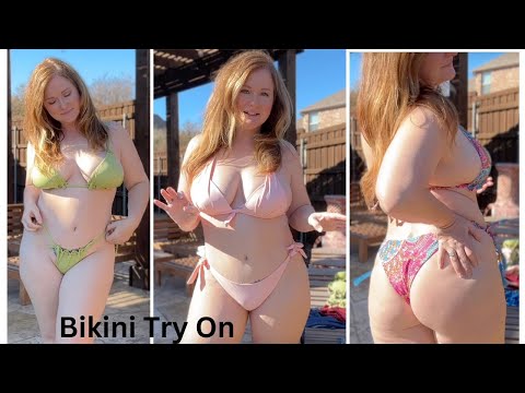 Bikini Try On in the Sunshine