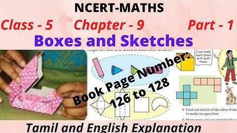 Boxes and Sketches| Ncert maths| class 5| Chapter 9 part 1 |both Tamil and English Explanation