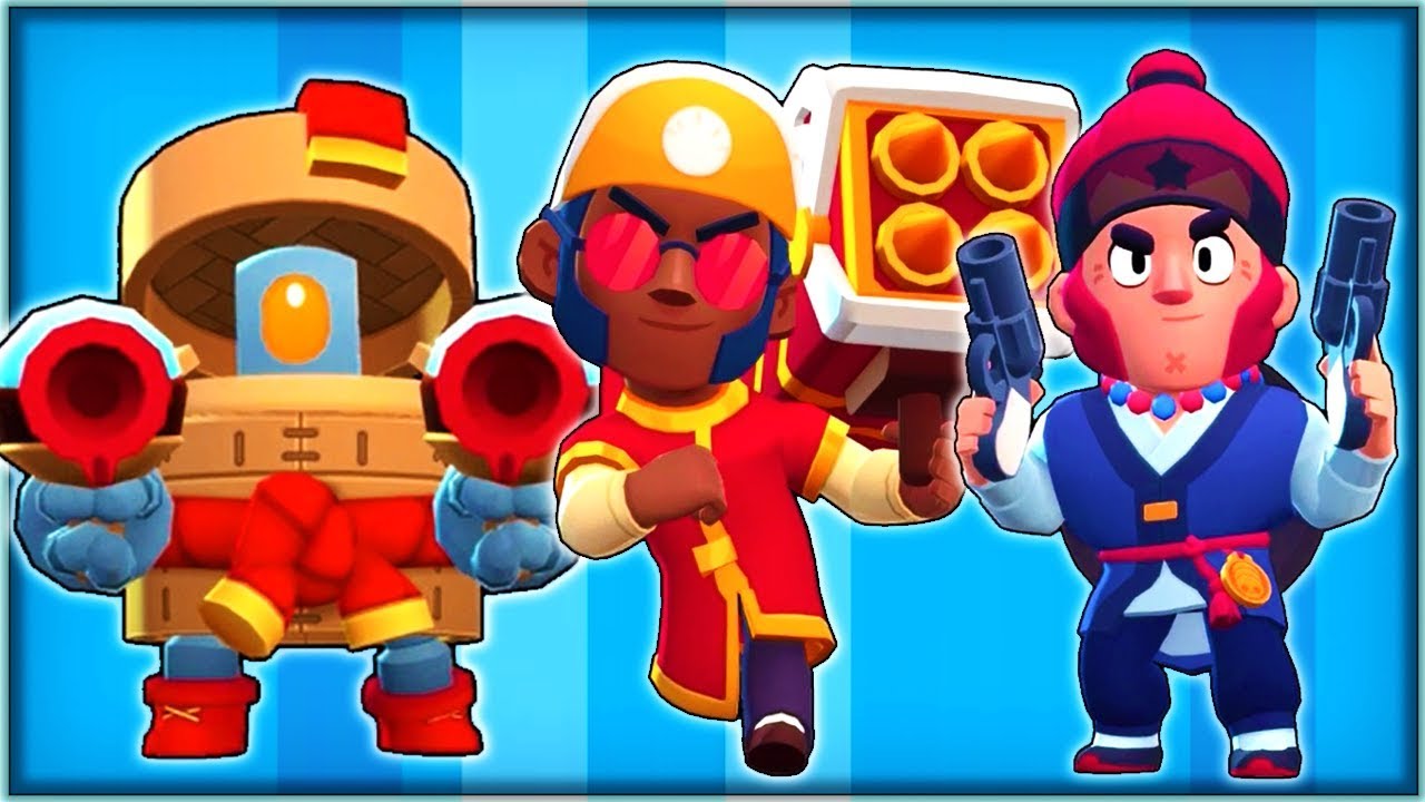 Update Lunar New Year Skins Gameplay With All 3 New Update Skins Brawl Stars Youtube - brawl stars lunar skins