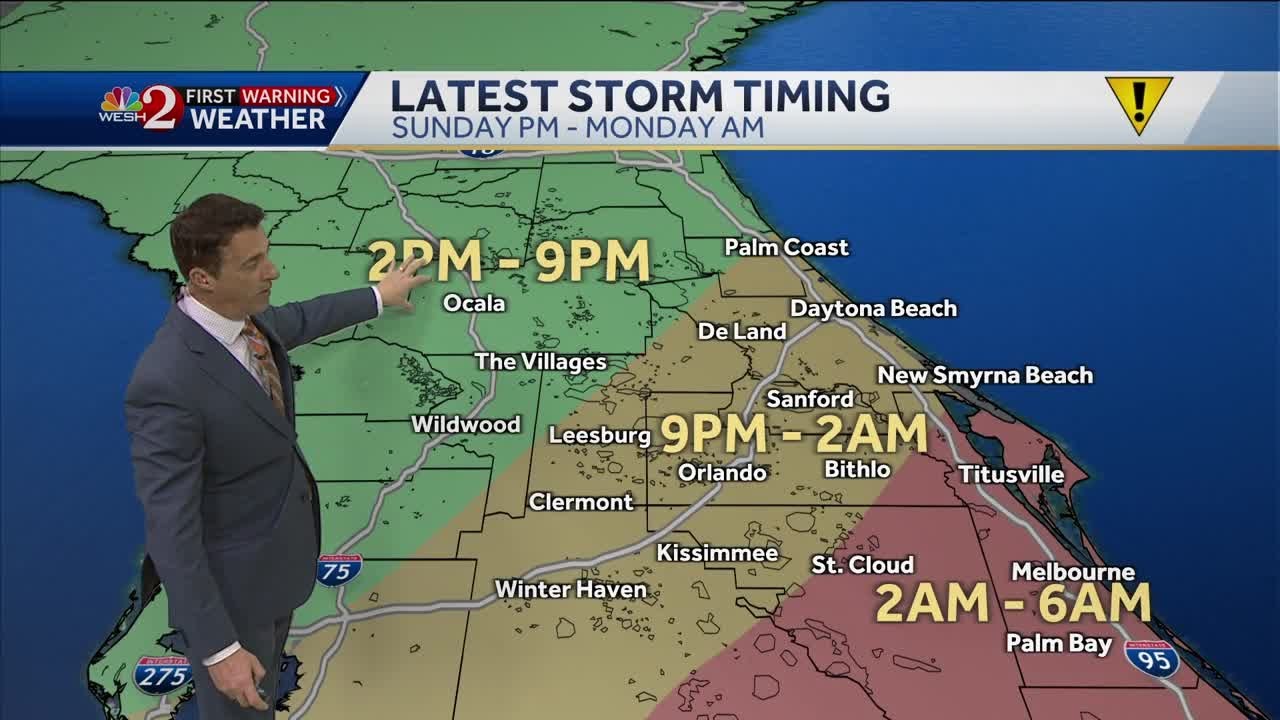 Cold front to bring severe weather to Central Florida Sunday, Monday ...