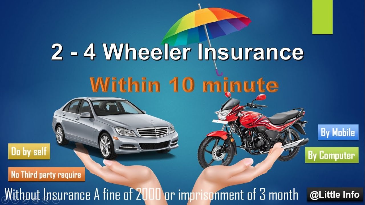 Get Your 2 - 4 Wheeler Insurance Policy Within 10 minute | Using Mobile | PC - YouTube