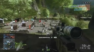 Battlefield 4 - Quickscope + Triple C4 Kill