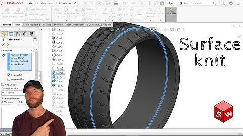 Solidworks Surface Knit Tutorial IN 2 MINUTES