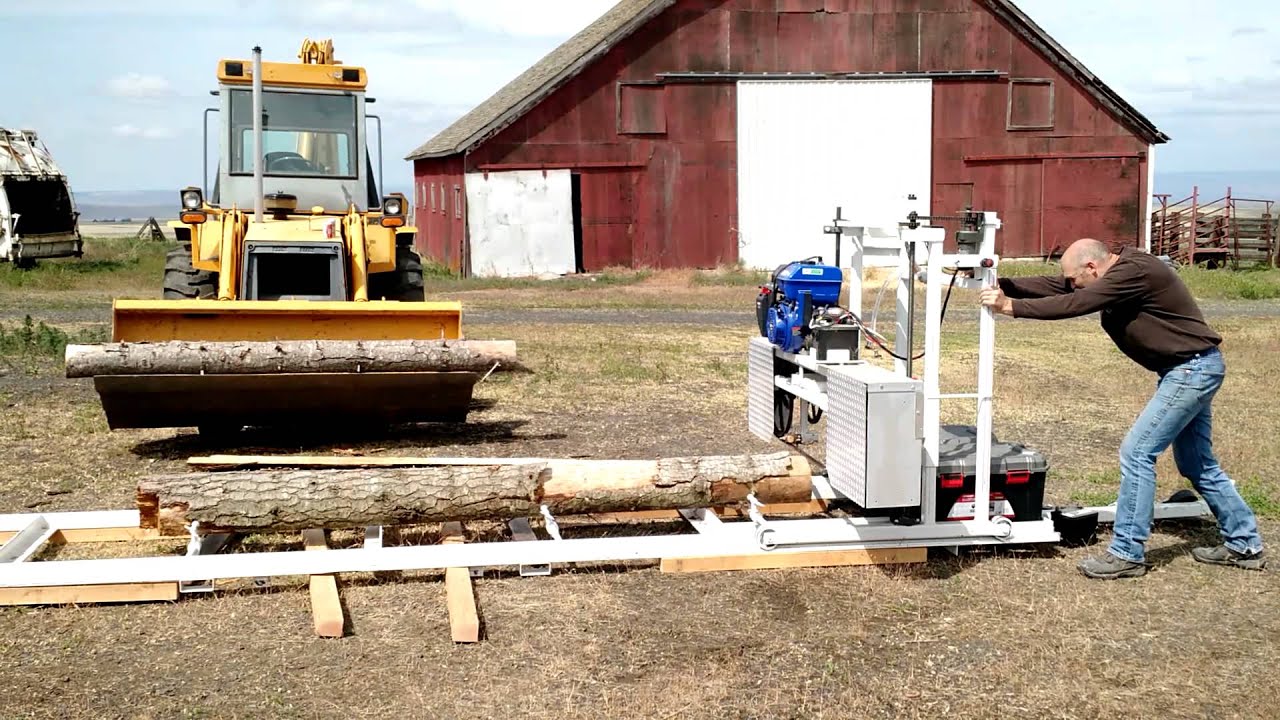 Homemade band saw mill YouTube