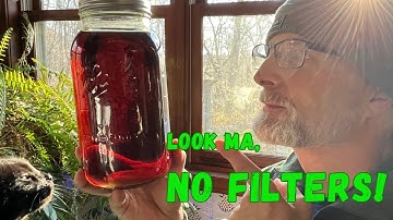 Crystal clear maple syrup no messy  filters!