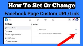 How To Set Custom URL For Facebook Page | 2026 | How to change Facebook Page URL on mobile