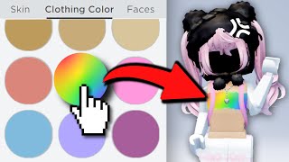 YOU CAN CHANGE CLOTHING COLORS IN ROBLOX 😱