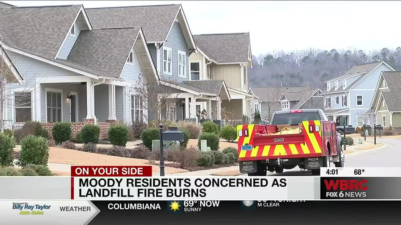 Moody residents concerned as landfill fire burns YouTube