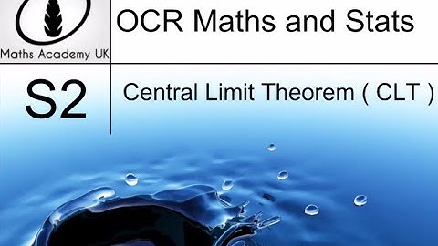 S2 - Sampling - The Central Limit Theorem (CLT)