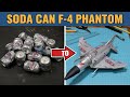 Soda Can Airplane Transformation: From Trash to F-4 Phantom Fighter Jet