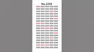 IQ test 2233 find 7s #s #short #maths #mathstricks #education #puzzle #mathpuzzle #iqtest #quiz