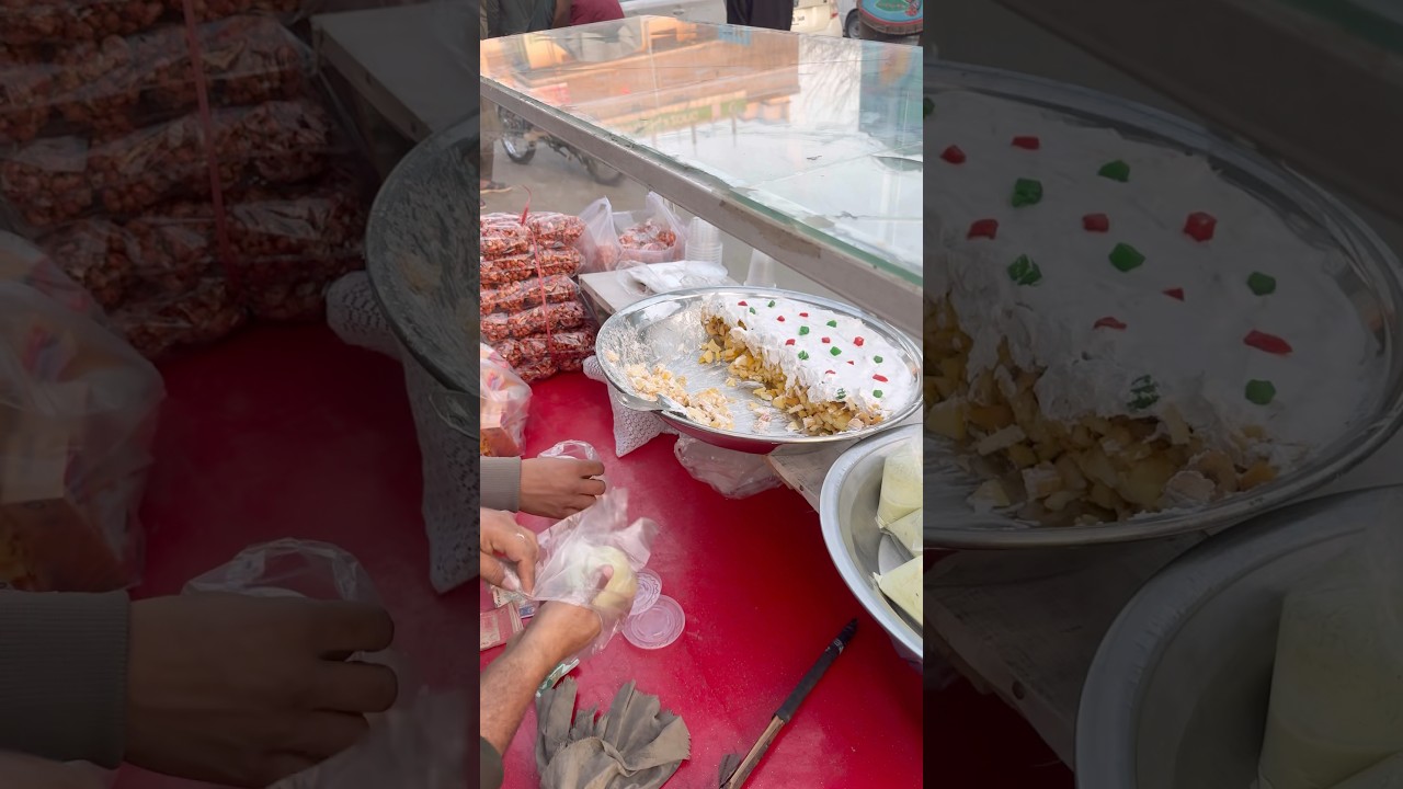 🍓 Fruits Chaat Stall Street Food Pakistan 🇵🇰 | Iftar Special 🔥