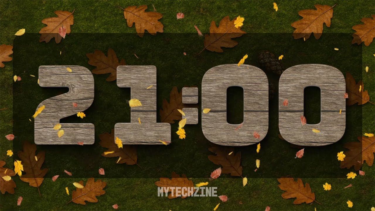21 Minute Autumn Study Timer | Fall Leaves Focus Countdown ⏱️ - YouTube