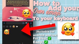 How to upload your custom Emoji to your keyboard!♡Suitable for Android and ios♡ screenshot 2