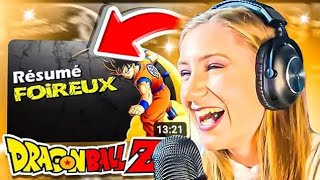 Je RÉAGIS au RÉSUMÉ FOIREUX : DRAGON BALL Z ! GOHAN UNE GROSSE MERDE ?! 😂