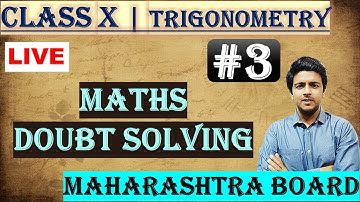 #3 | STD X | Mah. Board | (#TRIGONOMETRY #HOTs) Doubt Solving | #aapkatutor| By Brijesh Sharma