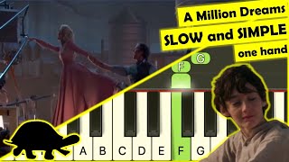 The Greatest Showman - A million dreams - piano tutorial - easy slow