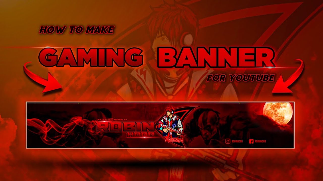 How to Make a  Gaming Banner With Picsart