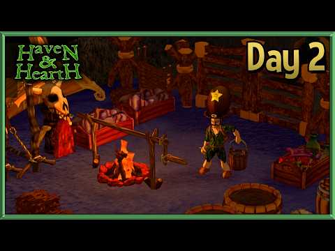 Cave Living & Skill Building! - A Day 2 Guide for Haven & Hearth - 7 Days of Haven