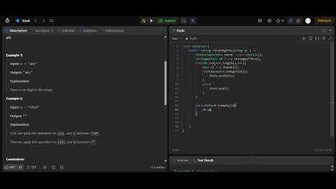 Leetcode Stack Problem 3174: Clear Digits 