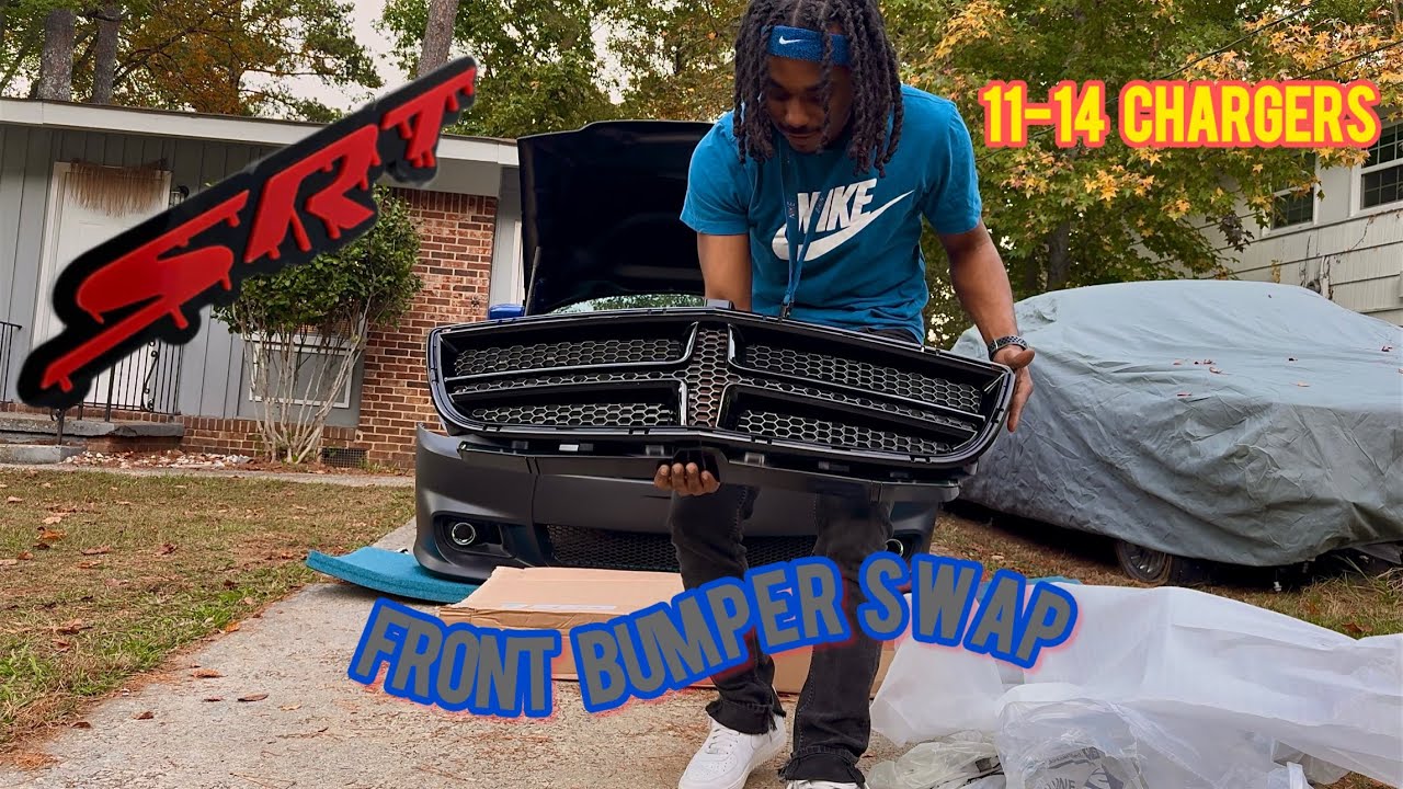 11 14 Dodge Charger Srt Front Bumper Swap Youtube 
