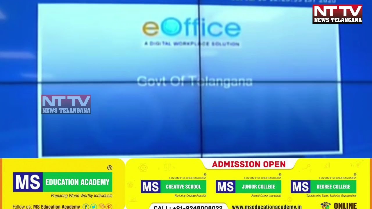 Sri Somesh Kumar, IAS, Chief Secretary Inauguration of e-Office at BRK Bhavan ..